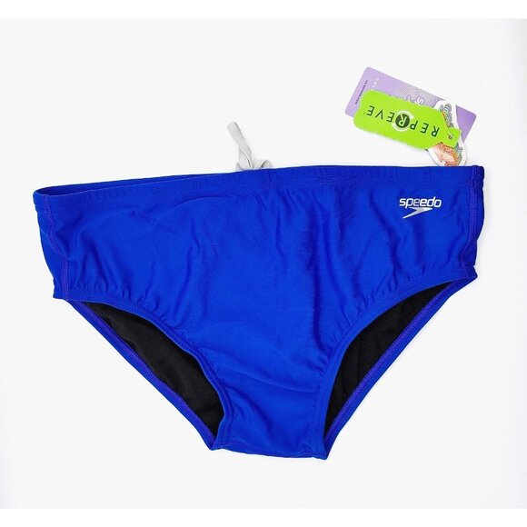 Speedo Men Cobalt Blue Endurance Solid one Brief Swimwear Size 36 NWT - Picture 2 of 7